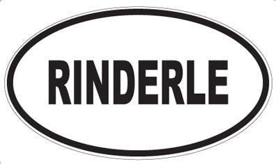 RINDERLE - Oval Sticker