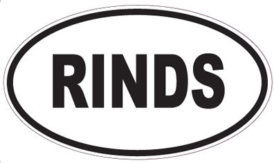 RINDS - Oval Sticker