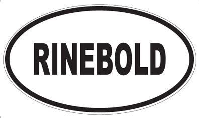 RINEBOLD - Oval Sticker