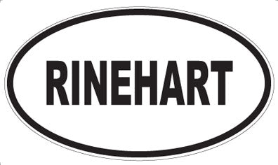 RINEHART - Oval Magnet