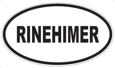 RINEHIMER - Oval Magnet