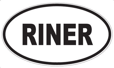 RINER - Oval Sticker