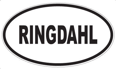 RINGDAHL - Oval Magnet