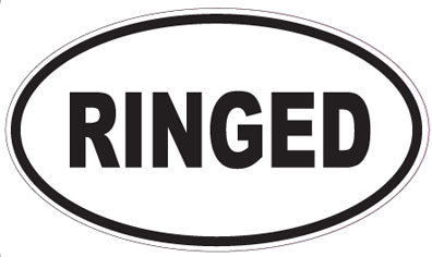 RINGED - Oval Sticker