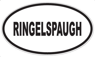 RINGELSPAUGH - Oval Magnet