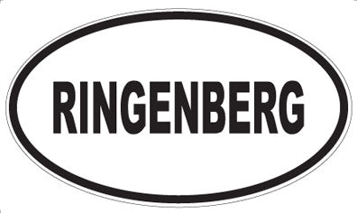 RINGENBERG - Oval Sticker
