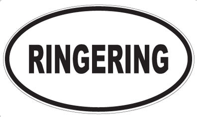 RINGERING - Oval Magnet