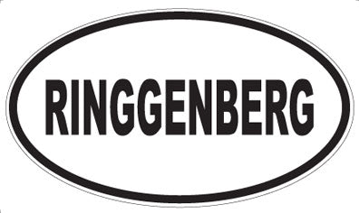 RINGGENBERG - Oval Sticker