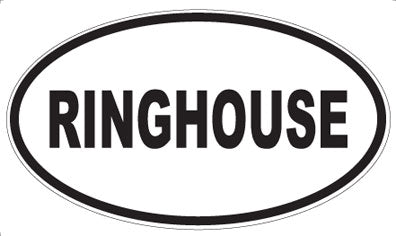 RINGHOUSE - Oval Sticker