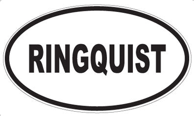 RINGQUIST - Oval Magnet