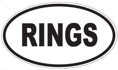 RINGS - Oval Magnet