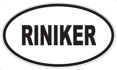 RINIKER - Oval Sticker