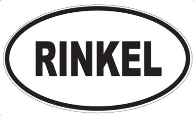 RINKEL - Oval Sticker