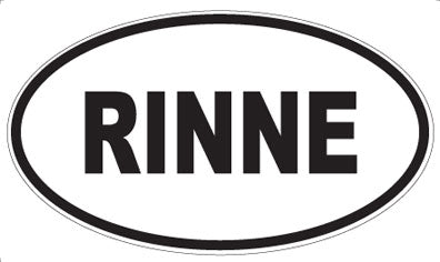 RINNE - Oval Sticker