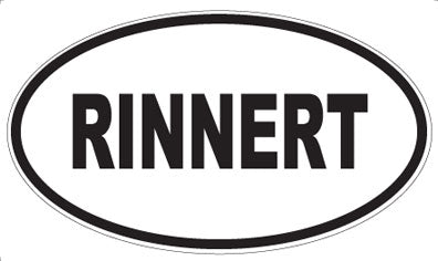 RINNERT - Oval Sticker
