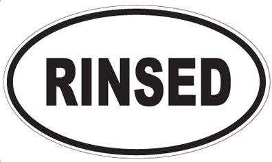 RINSED - Oval Sticker
