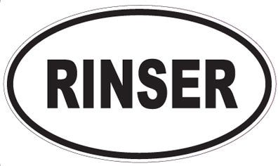 RINSER - Oval Sticker