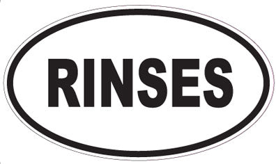RINSES - Oval Sticker
