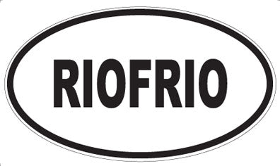 RIOFRIO - Oval Magnet