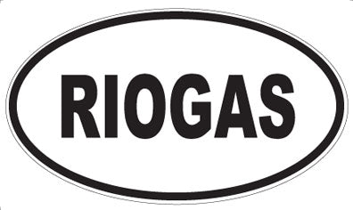 RIOGAS - Oval Sticker