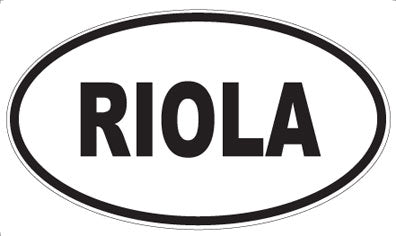 RIOLA - Oval Sticker