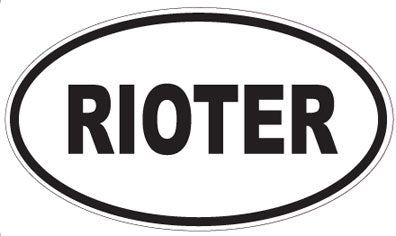 RIOTER - Oval Sticker