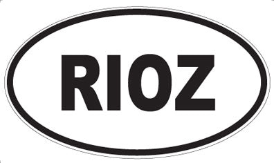 RIOZ - Oval Sticker