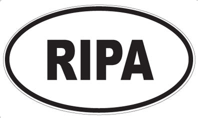 RIPA - Oval Magnet