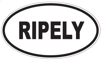 RIPELY - Oval Sticker
