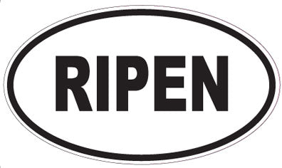 RIPEN - Oval Sticker