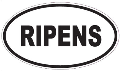 RIPENS - Oval Sticker