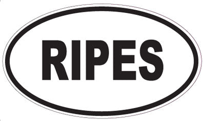 RIPES - Oval Sticker