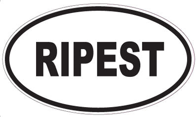 RIPEST - Oval Sticker