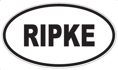 RIPKE - Oval Sticker