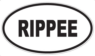 RIPPEE - Oval Sticker