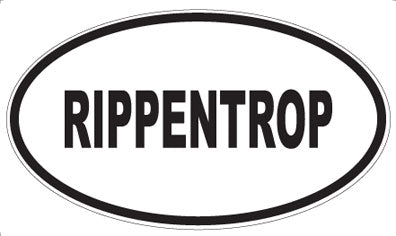 RIPPENTROP - Oval Magnet