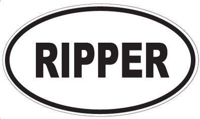 RIPPER - Oval Sticker