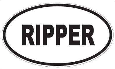 RIPPER - Oval Magnet
