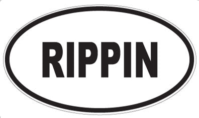 RIPPIN - Oval Magnet