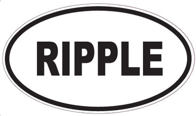 RIPPLE - Oval Sticker