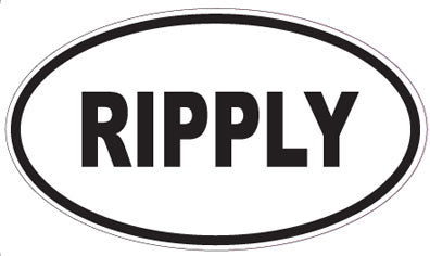 RIPPLY - Oval Sticker