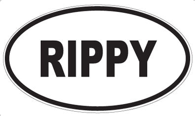 RIPPY - Oval Sticker