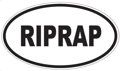 RIPRAP - Oval Sticker
