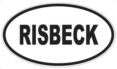 RISBECK - Oval Sticker