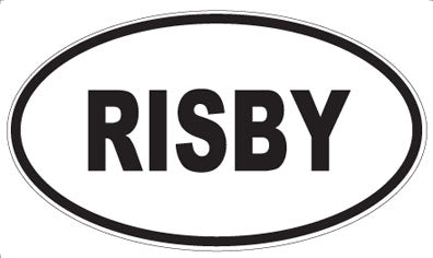 RISBY - Oval Sticker