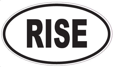 RISE - Oval Sticker