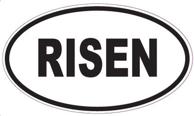RISEN - Oval Sticker