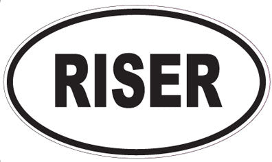RISER - Oval Sticker