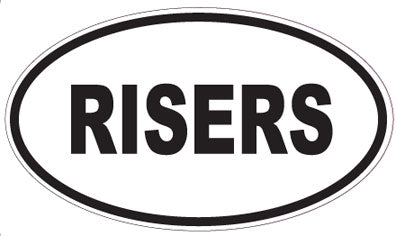 RISERS - Oval Sticker