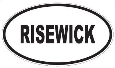 RISEWICK - Oval Magnet